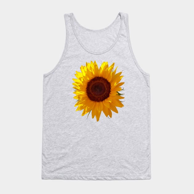 Sunflower Photo Tank Top by ellenhenryart